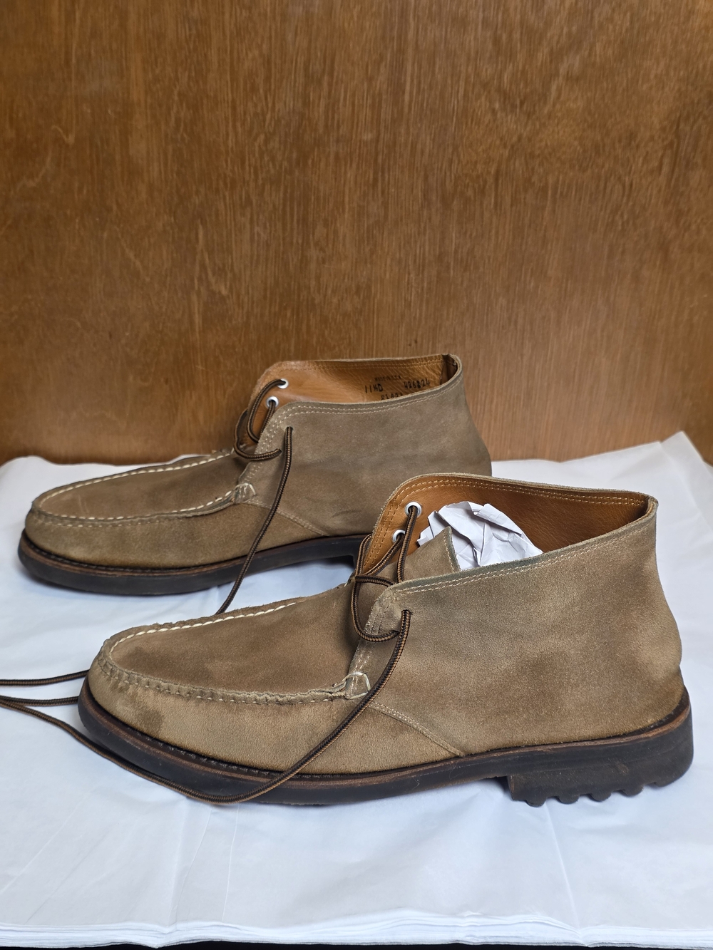 MADE IN USA RALPH LAUREN VINTAGE CHUKKA SUEDE BOOTS 11.5 D